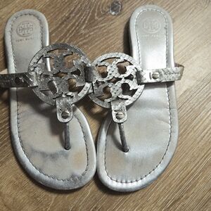 Tory Burch Silver Women's Sandals